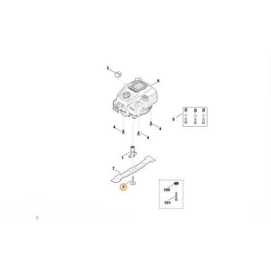 STIHL  Śruba / wkręt 0000 951 3505
